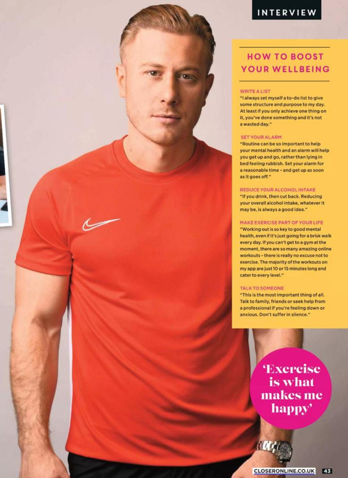 Kris Boyson in Closer Magazine